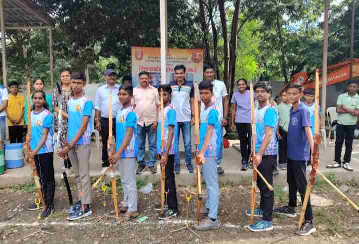 ज्ञानदा हायस्कूल ची विभागीय स्तरिय आर्चरी स्पर्धेकरिता निवड